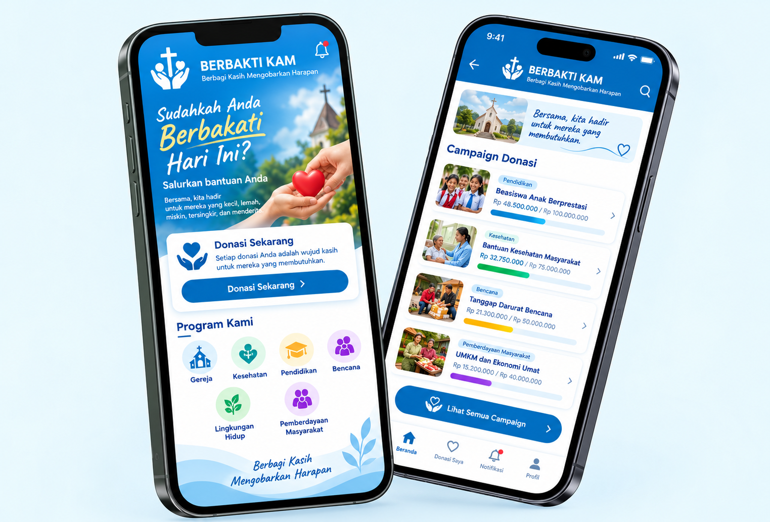Berbagi Kasih_ Berbakti Kam App Mockup